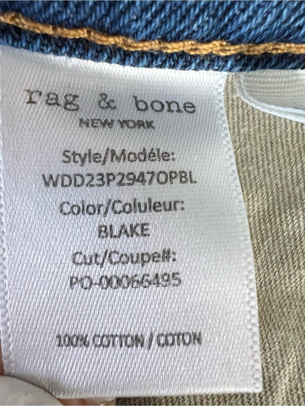 RAG & BONE Dre Low Rise Slim Boyfriend Denim Blue Jeans Size 26 - Picture 12 of 12